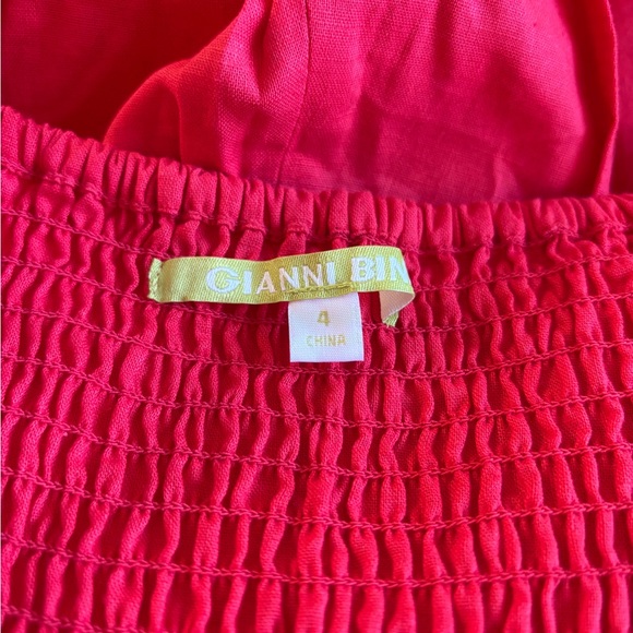 GIANNI BINI Red Bow Front Jumpsuit - Picture 4 of 9